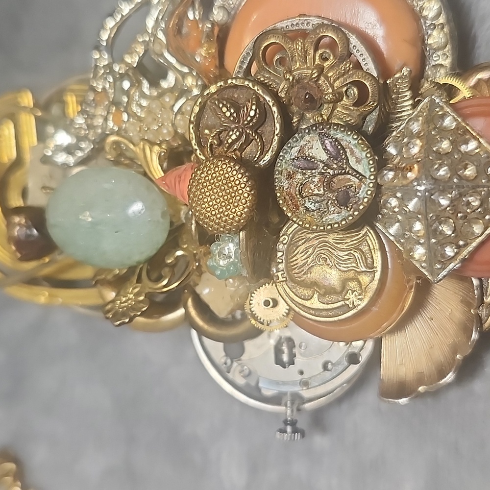 Multi-Color Pendant Brooch Lisa Carolson 1 Of A Kind - Picture 4 of 4